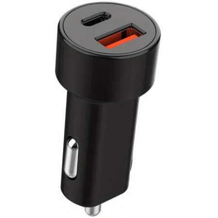 Prise male type Allume-cigare à double sorties : USB et USB-C