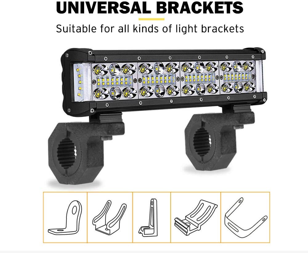 Support de fixation universel pour phare LED additionnel moto