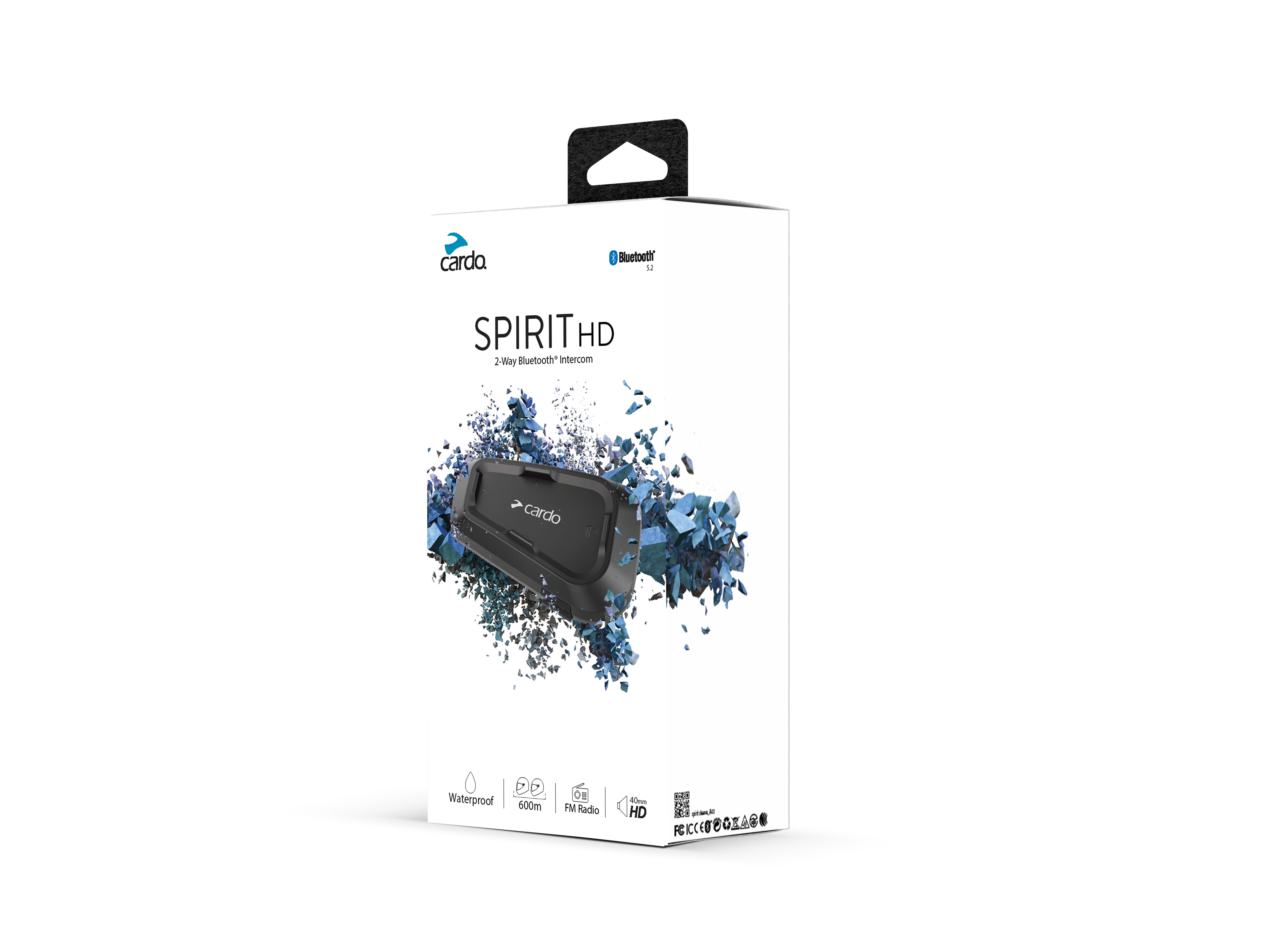 Intercom Cardo Spirit HD Solo - Accessoires casques sur La Bécanerie